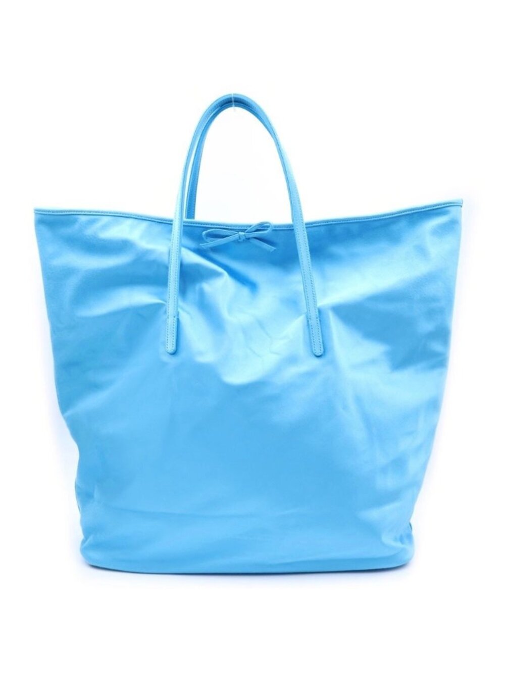 Balenciaga Leopolda XL Satin Tote Bag Blue